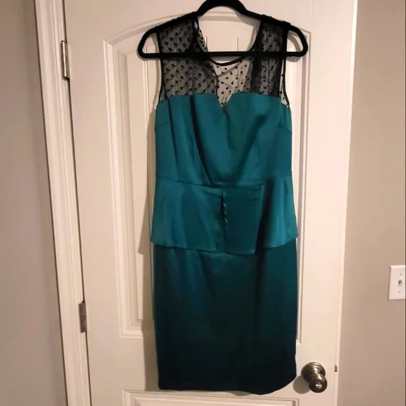 strapless open back dress Unique Vintage Plus Size 1940s Black Peplum Cooper Suit Pencil Dress